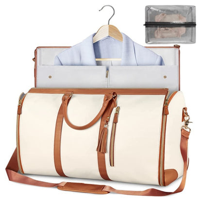 Women's Large Foldable Travel Duffle Bag – Waterproof Carry-On Tote