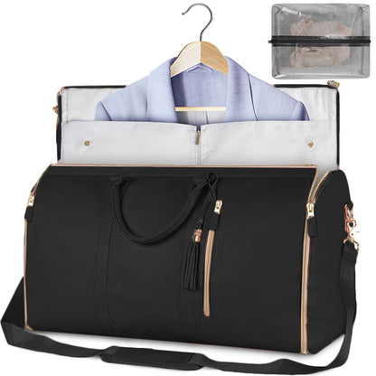 Women's Large Foldable Travel Duffle Bag – Waterproof Carry-On Tote