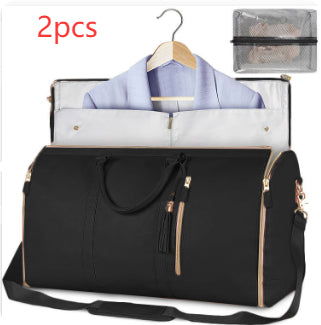 Women's Large Foldable Travel Duffle Bag – Waterproof Carry-On Tote
