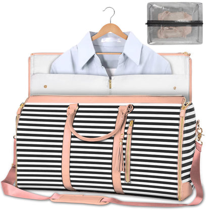 Women's Large Foldable Travel Duffle Bag – Waterproof Carry-On Tote