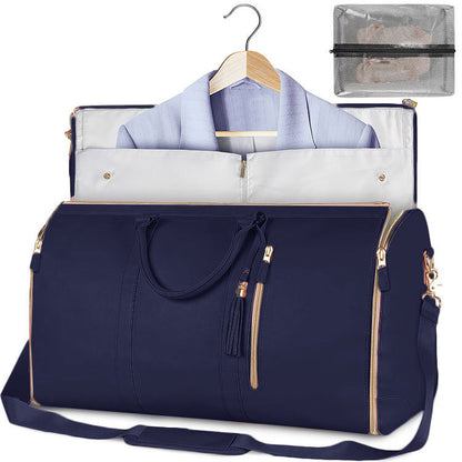 Women's Large Foldable Travel Duffle Bag – Waterproof Carry-On Tote