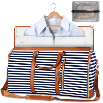 Women's Large Foldable Travel Duffle Bag – Waterproof Carry-On Tote