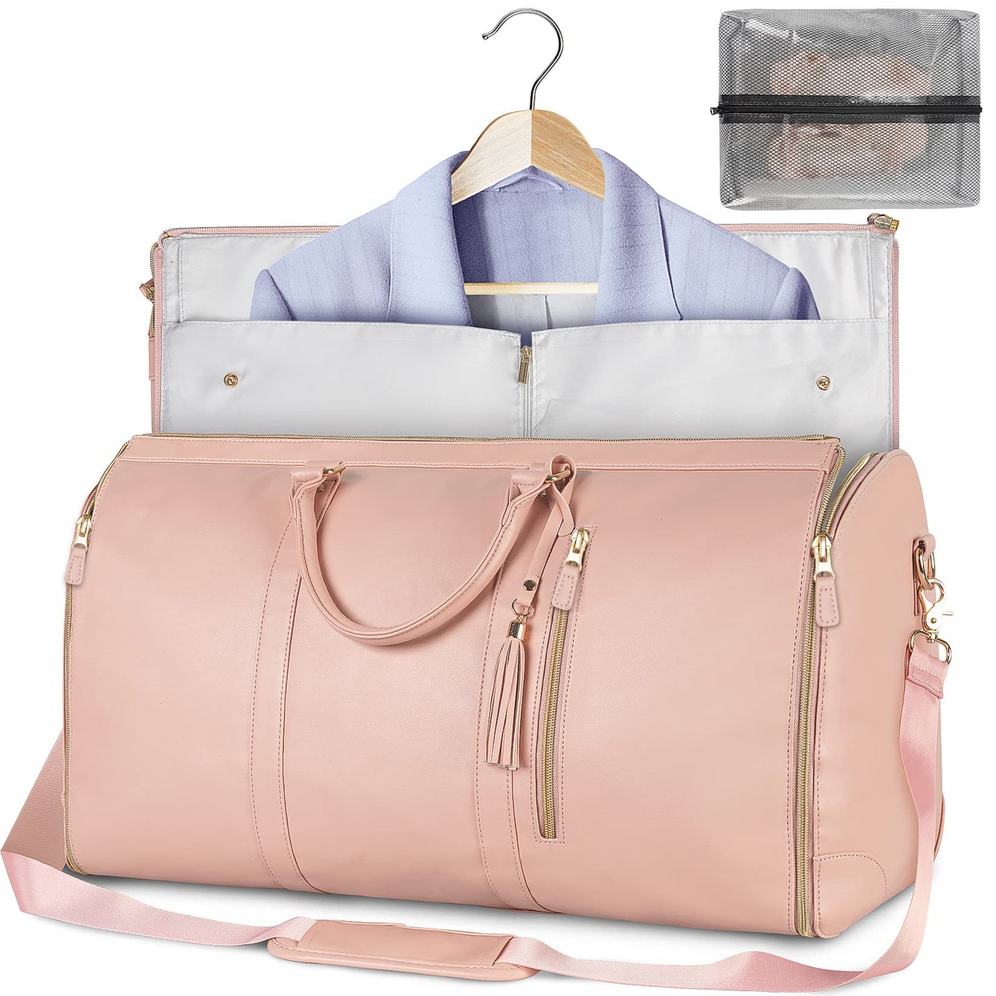 Women's Large Foldable Travel Duffle Bag – Waterproof Carry-On Tote